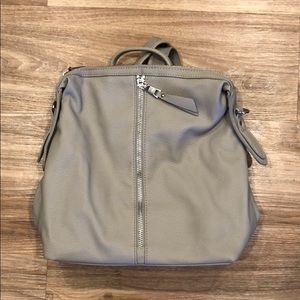 Urban expressions grey backpack/crossbody bag